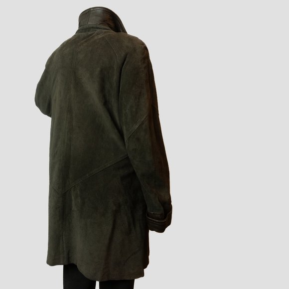 Vintage Oscar Leopold suede overcoat - Picture 13 of 16